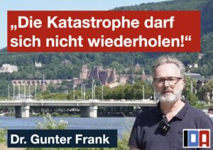 Read more about the article Gunter Frank: „Die Katastrophe darf sich nicht wiederholen!“ – Appell an die Stadt Heidelberg