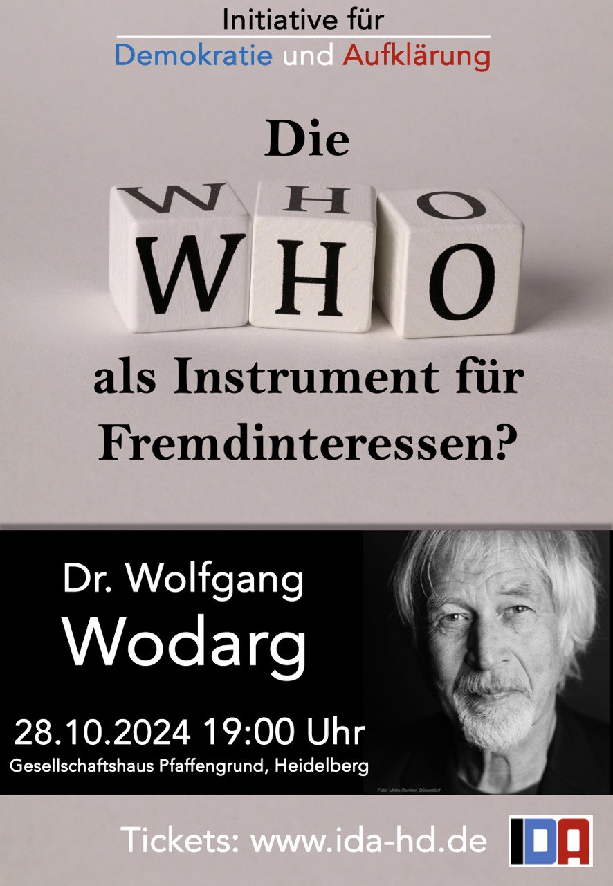 Read more about the article Ankündigung: Wolfgang Wodarg in Heidelberg